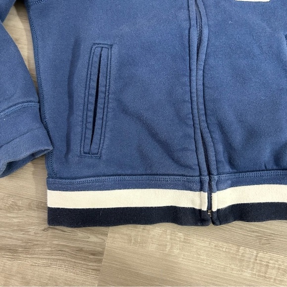Gap Kids Blue G Letterman Zip Up Sweater jacket cotton toddler size 4-5 - Picture 3 of 6